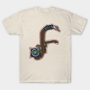 Letter F Manicule W 14C Maastricht Psalter parody T-Shirt